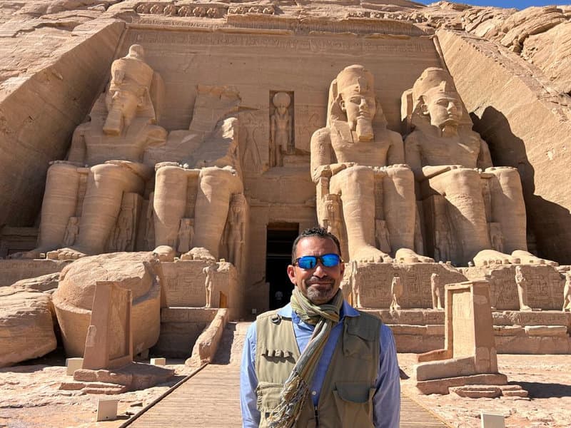 Mo at Abu Simbel